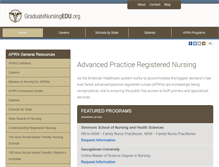 Tablet Screenshot of graduatenursingedu.org